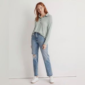 NWT Madewell Henley Polo - M